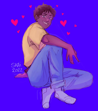 sketch, full body + color